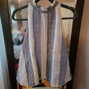 3 for 20 Plus size striped linen top